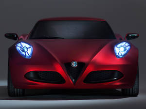 Alfa Romeo Iphone Blue Headlights Wallpaper