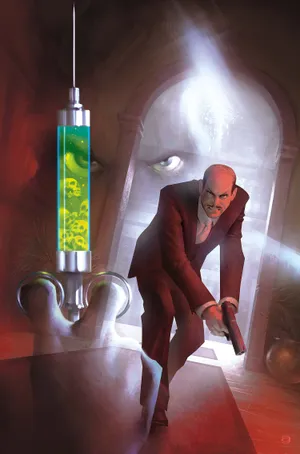 Alfred Pennyworth Standing Tall In A Suit, Displaying Poise And Loyalty To The Wayne Family. Wallpaper