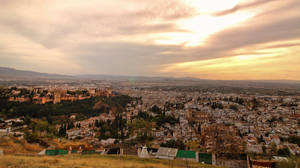 Alhambra Granada Sunset Wallpaper