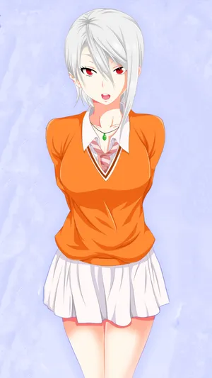 Alice Nakiri Anime Character Orange Top Wallpaper