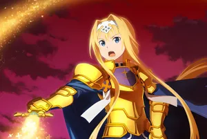 Alice Zuberg In A Stunning Pose Wallpaper