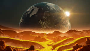 Alien Planet Landscape Wallpaper