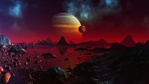 Alien Planet Landscape Wallpaper