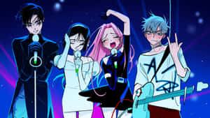 Alien Stage Anime Band Performance Wallpaper