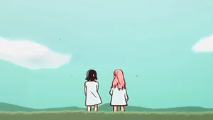 Alien Stage Anime Girls Watching Sky Wallpaper