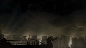 Alien Stage Dark Urban Battlefield Wallpaper