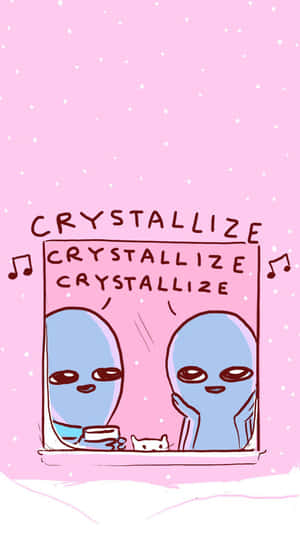 Aliens Crystallize Music Comic Wallpaper