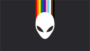 Alienware Logo Rainbow Trail Wallpaper