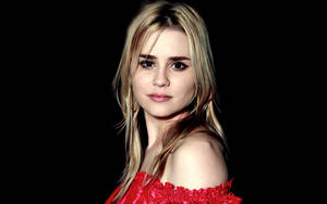 Alison Lohman Black Red Wallpaper