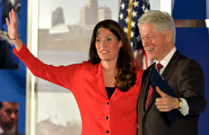 Alison Lundergan Grimes With Bill Clinton Wallpaper