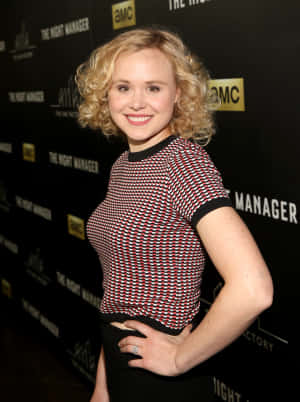 Alison Pill: Radiant In Red Wallpaper