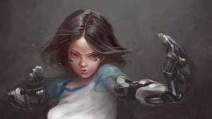 Alita Digital Painting Wallpaper