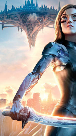 Alita Floating City Wallpaper