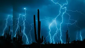 Alive Lightning Strike Wallpaper