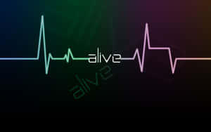 Alive Pulse Neon Art Wallpaper