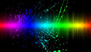 Alive Rainbow Splatter Wallpaper