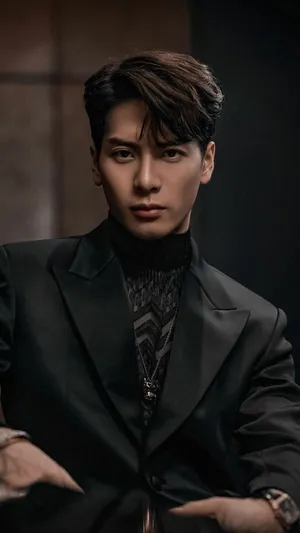 All-black Jackson Wang Wallpaper