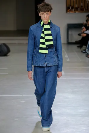 All-denim Sunnei Fall 2018 Menswear Wallpaper