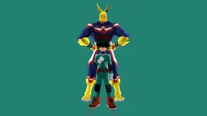 All Might And Izuku Midoriya 4k Wallpaper