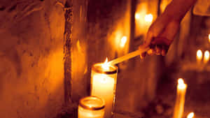 All Souls Day Candle Lighting Wallpaper