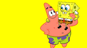 All The Best Spongebob Characters In One Place Wallpaper