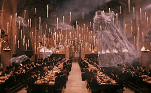All The Hogwarts Ghosts Unite Wallpaper