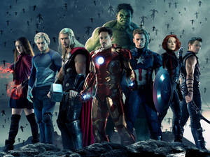 All The Superheroes Of The Avengers In One Place Wallpaper