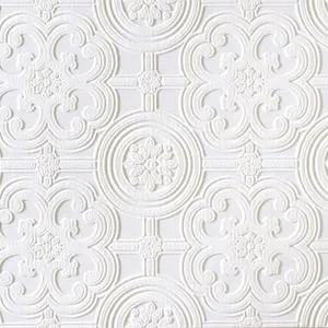 All White Pattern Design Wallpaper