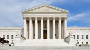 All White Supreme Court Building Exterior Wallpaper