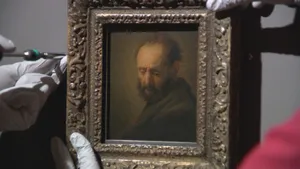 Alleged Rembrandt Canvas Painting Wallpaper