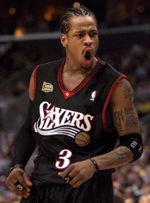 Allen Iverson Shouting Photo Wallpaper
