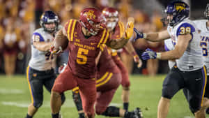 Allen Lazard Iowa State Football Action Wallpaper