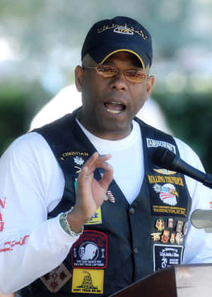 Allen West Military Badges Wallpaper