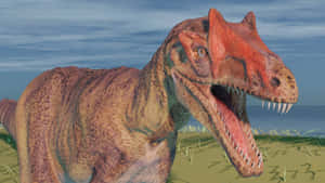 Allosaurus Dinosaur Close Up Wallpaper