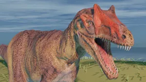 Allosaurus Dinosaur Close Up Wallpaper