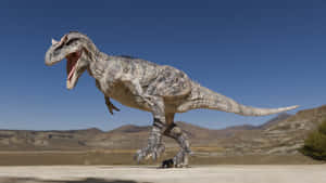 Allosaurus Dinosaur In Natural Habitat Wallpaper
