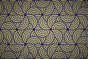 Alluring Art Deco Half-circle Design Wallpaper