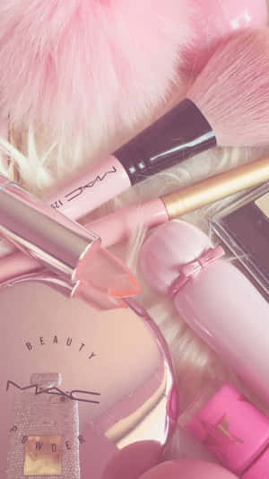 Alluring Pink Makeup Look Wallpaper