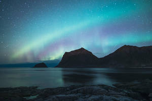 Alluring Rainbow Northern Lights Hd Wallpaper