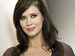 Alluring Sarah Lancaster Posing In A Photoshoot Wallpaper