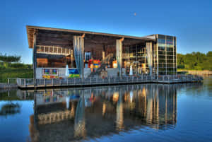 Almere De Kemphaan Center Reflection Wallpaper