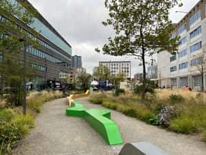 Almere Urban Green Space Wallpaper