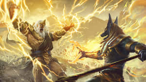 Almighty Zeus Dominating In Dota 2 Wallpaper