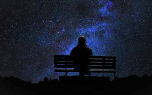 Alone Under The Stars Wallpaper