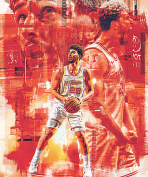 Alperen Sengun Houston Rockets Artwork Wallpaper