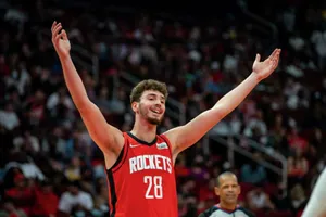 Alperen Sengun Houston Rockets Celebration Wallpaper