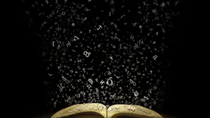 Alphabets From The Book Wallpaper