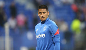 Alphonse Areola In Blue Uniform Wallpaper