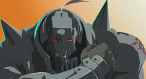 Alphonse Elric In Combat Stance Wallpaper