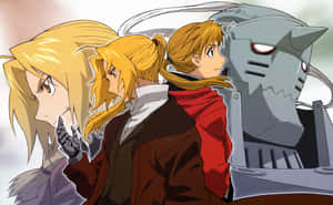 Alphonse Elric In His Iconic Suit Of Armor Wallpaper